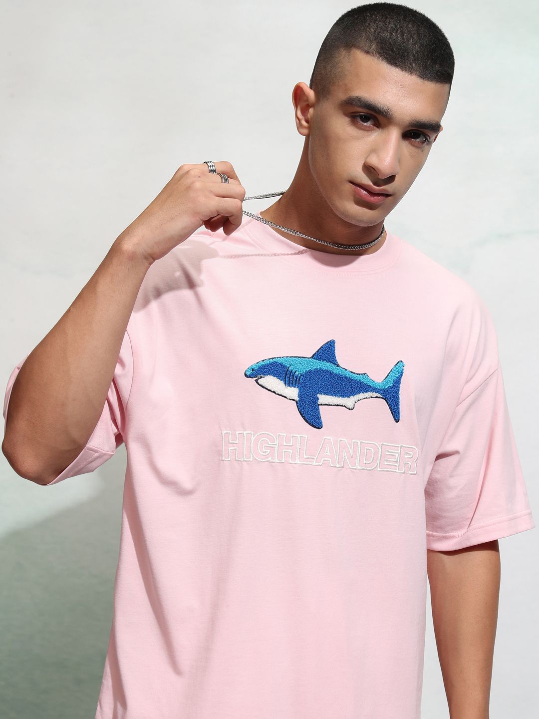 HIGHLANDER Men Oversized Fit Drop Shoulder Round Neck Half Sleeve T Shirt, Pink
HIGHLANDER Men Oversized Fit Drop Shoulder Round Neck Half Sleeve T Shirt, Pink