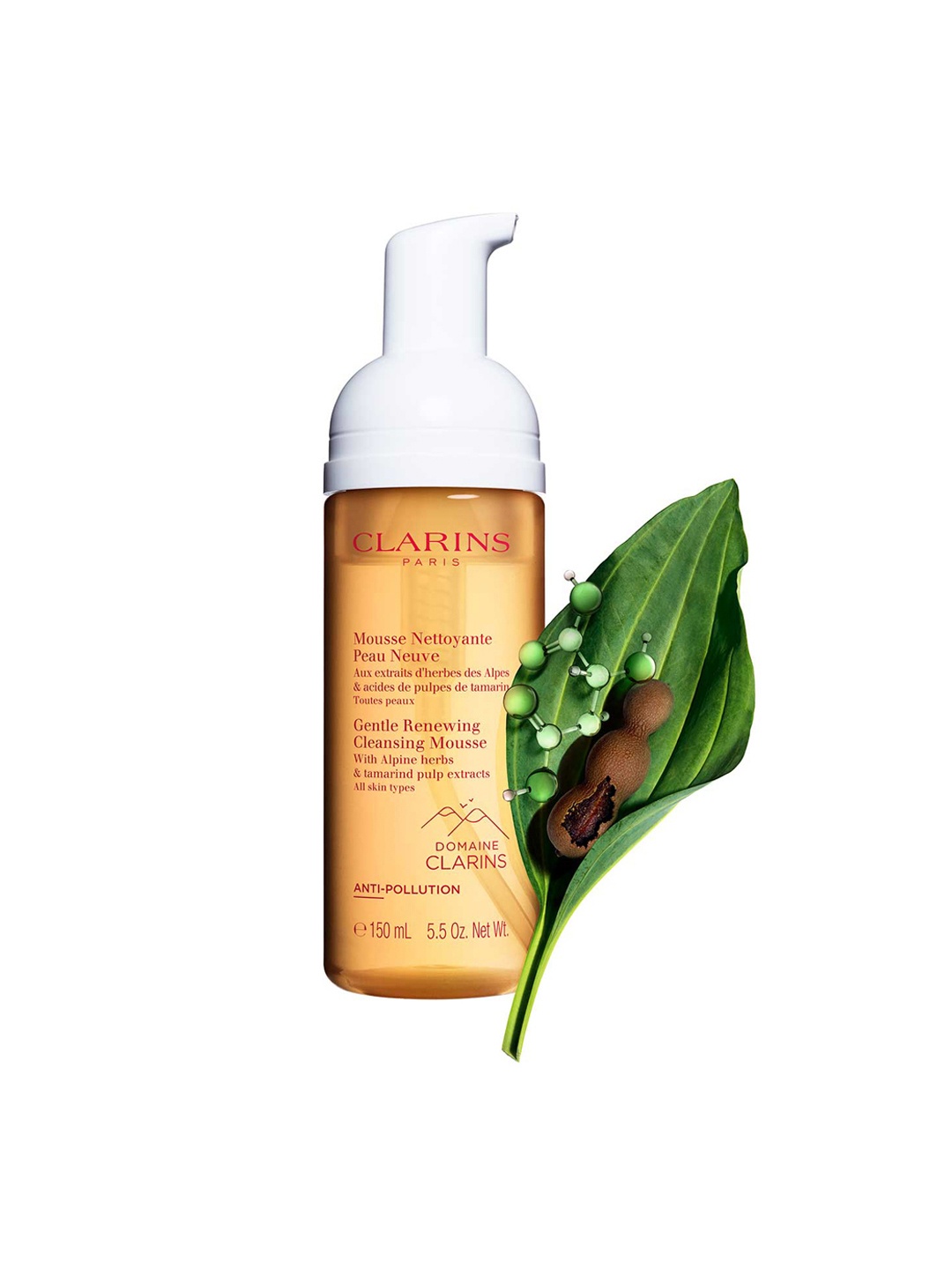 CLARINS Gentle Renew Cleansing Mousse with Alpine Herbs & Tamarind Extract - 150 ml, Peach
CLARINS Gentle Renew Cleansing Mousse with Alpine Herbs & Tamarind Extract - 150 ml, Peach