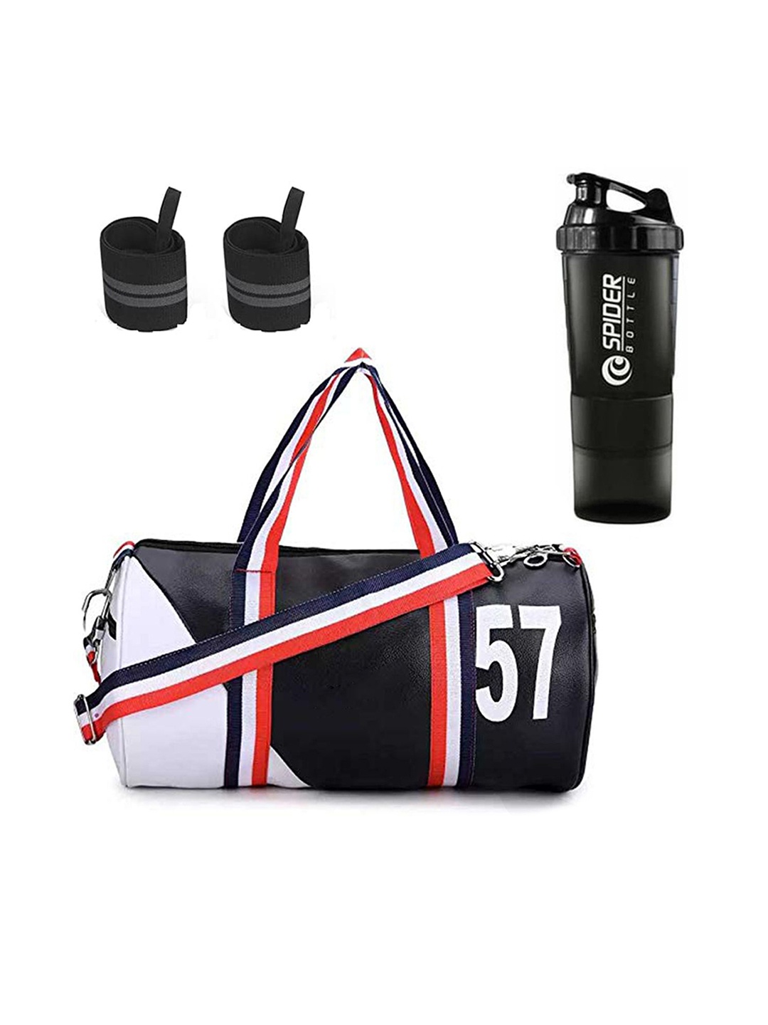 GROUPERS Printed Small Foldable Gym Duffel Bag with Shaker Bottle & Wrist Band, Black
GROUPERS Printed Small Foldable Gym Duffel Bag with Shaker Bottle & Wrist Band, Black