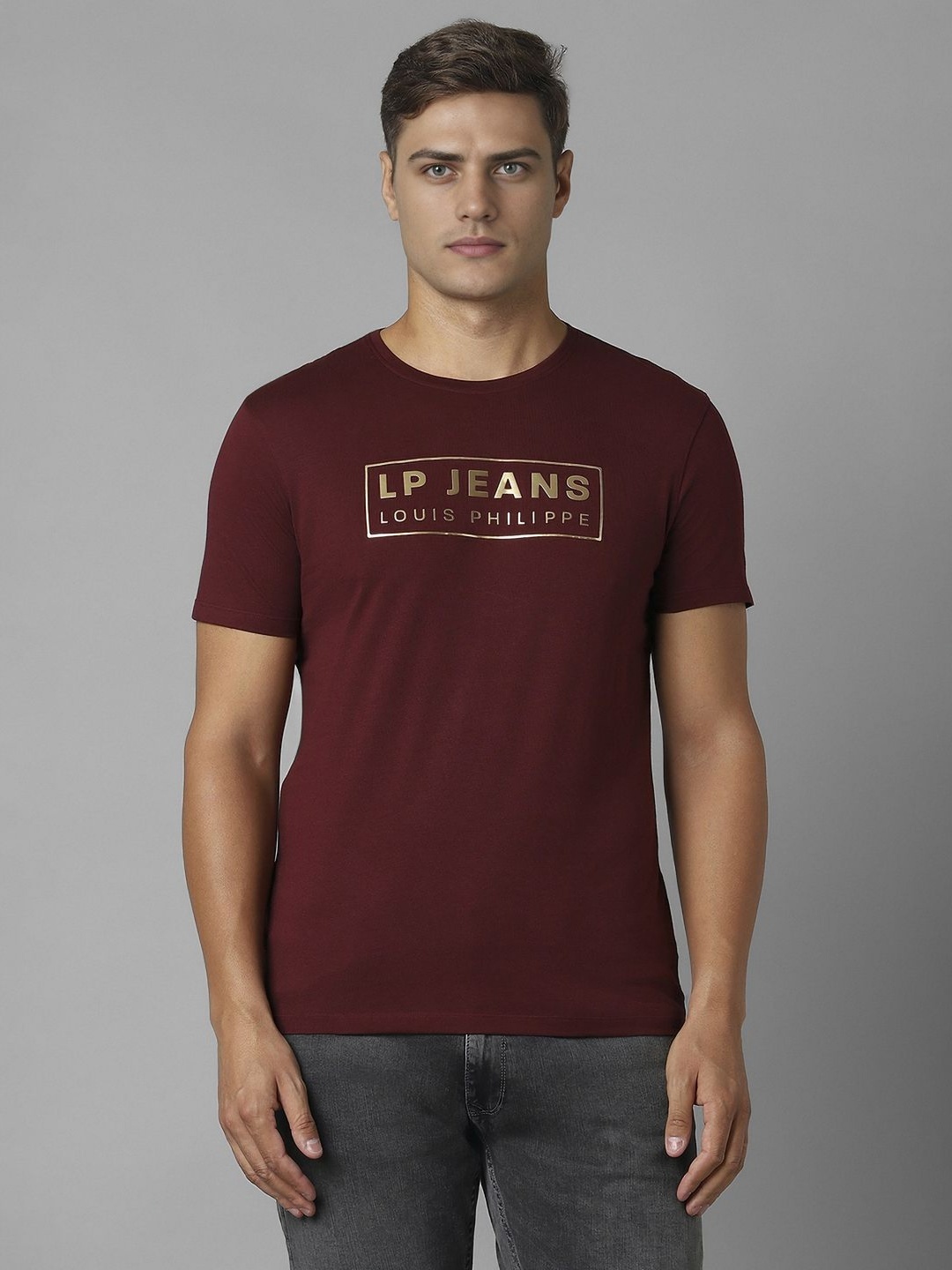 Louis Philippe Jeans Men Typography Printed Round Neck Cotton Slim Fit T-shirt, Maroon
Louis Philippe Jeans Men Typography Printed Round Neck Cotton Slim Fit T-shirt, Maroon