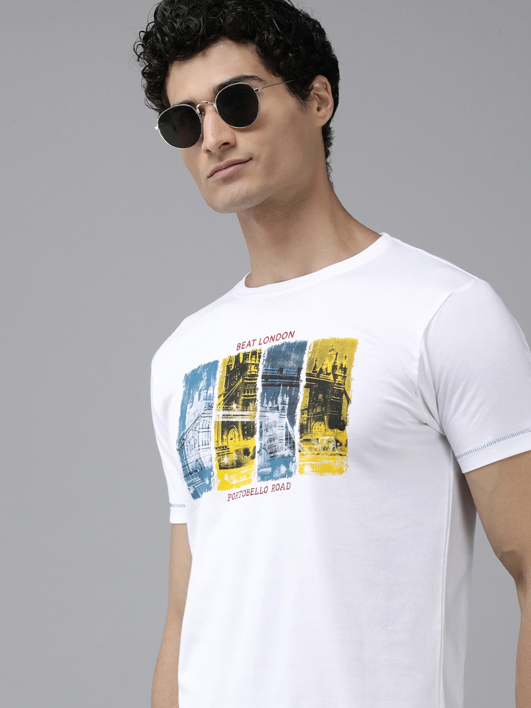 BEAT LONDON by PEPE JEANS Men Pure Cotton Graphic Printed Slim Fit T-shirt, White
BEAT LONDON by PEPE JEANS Men Pure Cotton Graphic Printed Slim Fit T-shirt, White