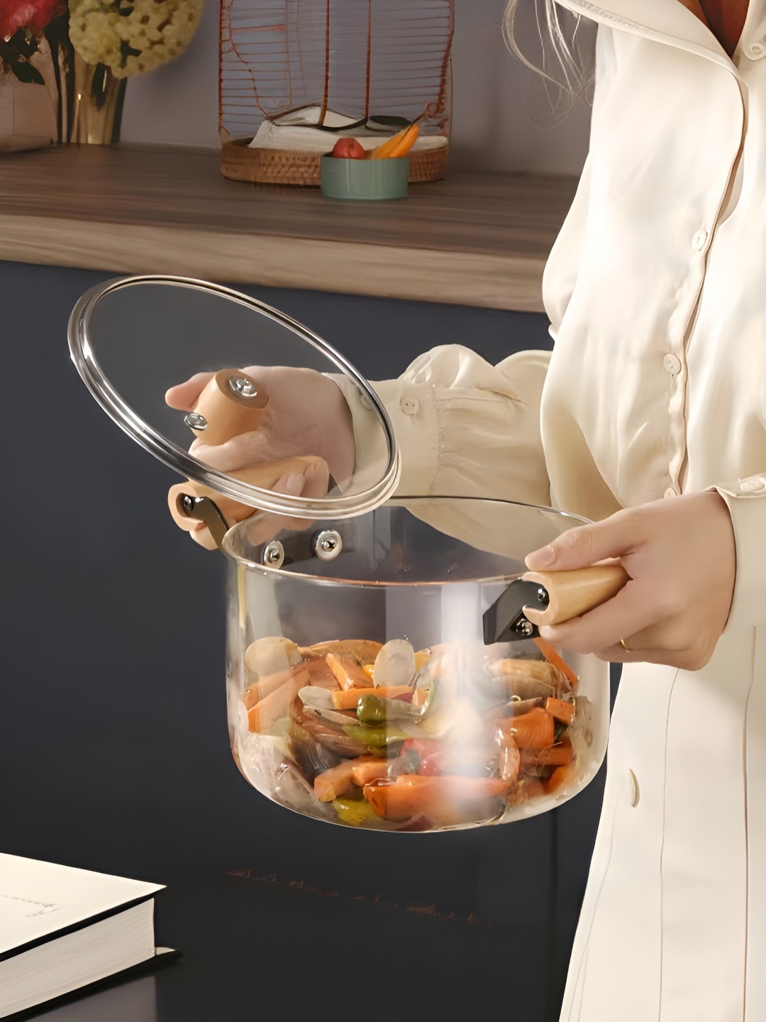 UMAI Transparent Induction Base Borosilicate Glass Cookware Pot With Lid 2.8l
UMAI Transparent Induction Base Borosilicate Glass Cookware Pot With Lid 2.8l