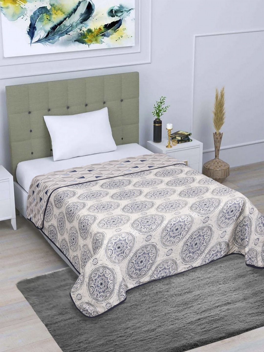 Myntra Elegant Homes Blue Floral AC Room 300 GSM Cotton Reversible Single Bed Dohar
Myntra Elegant Homes Blue Floral AC Room 300 GSM Cotton Reversible Single Bed Dohar