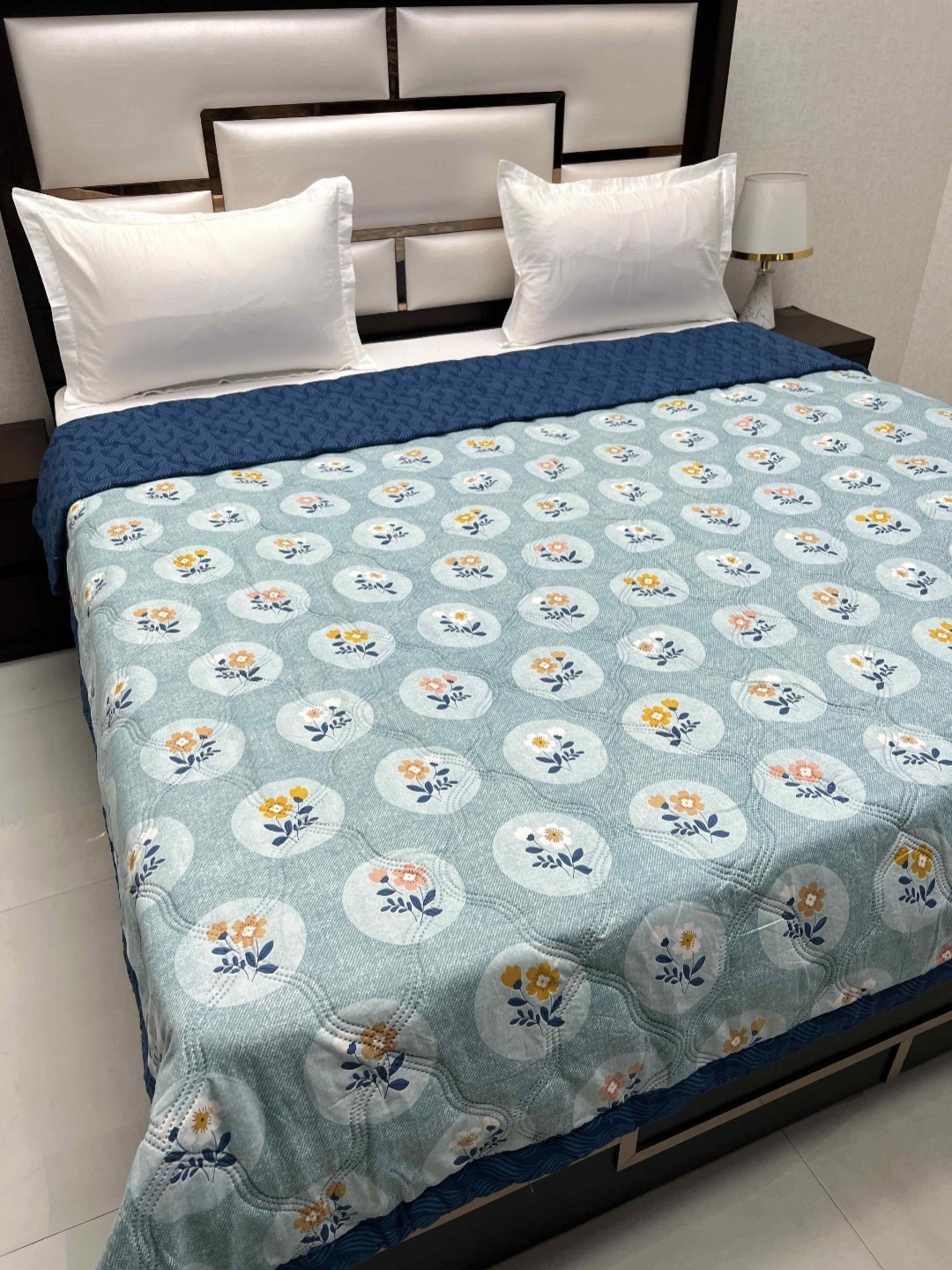 Pure Decor Doze Blue & White Floral AC Room 300 GSM Reversible King Double Bed Comforter
Pure Decor Doze Blue & White Floral AC Room 300 GSM Reversible King Double Bed Comforter
