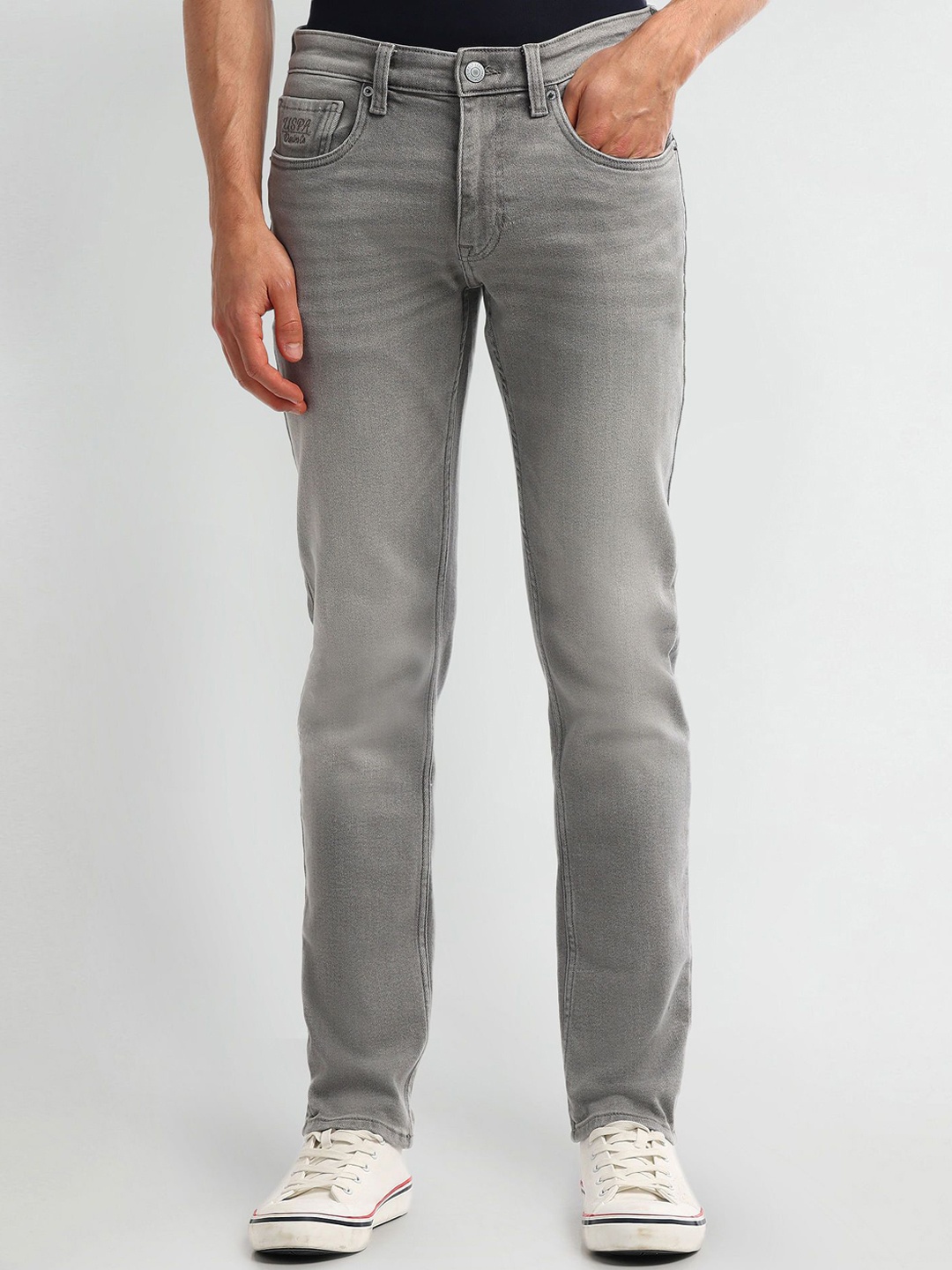 U.S. Polo Assn. Denim Co. Men Urban Slim Mid-Rise Slim Fit Light Fade Jeans, Grey
U.S. Polo Assn. Denim Co. Men Urban Slim Mid-Rise Slim Fit Light Fade Jeans, Grey