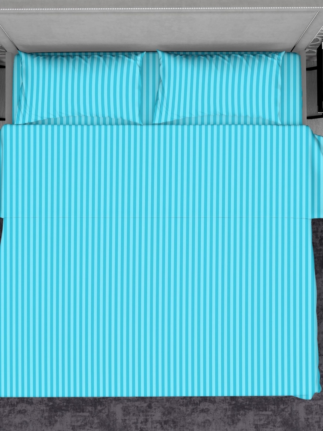 HOME PLUS STUDIOS Turquoise Blue Cotton Satin 210 TC King Bedsheet with 2 Pillow Covers
HOME PLUS STUDIOS Turquoise Blue Cotton Satin 210 TC King Bedsheet with 2 Pillow Covers