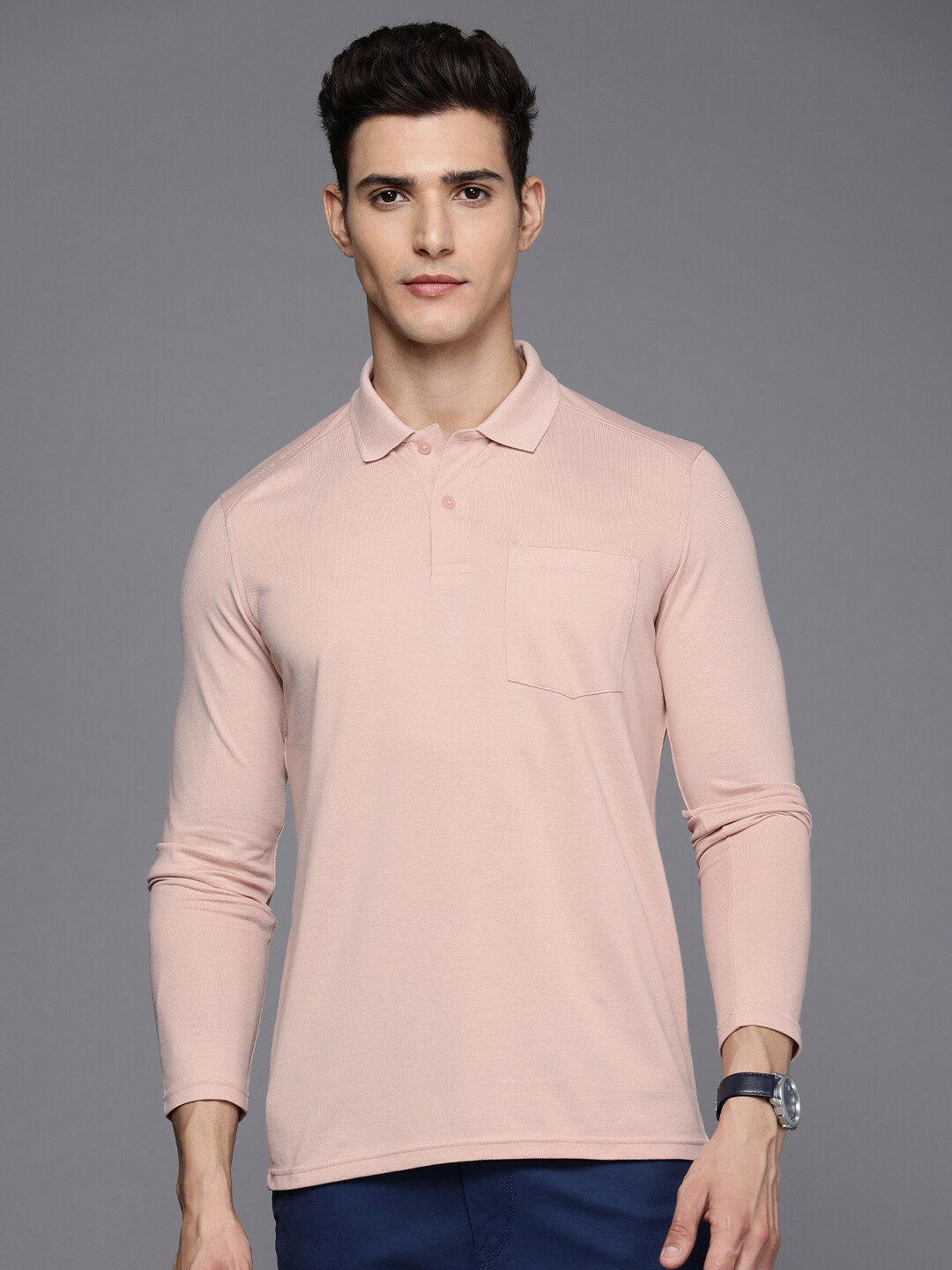 Louis Philippe Polo Collar Regular Fit Knitted T-shirt, Pink
Louis Philippe Polo Collar Regular Fit Knitted T-shirt, Pink