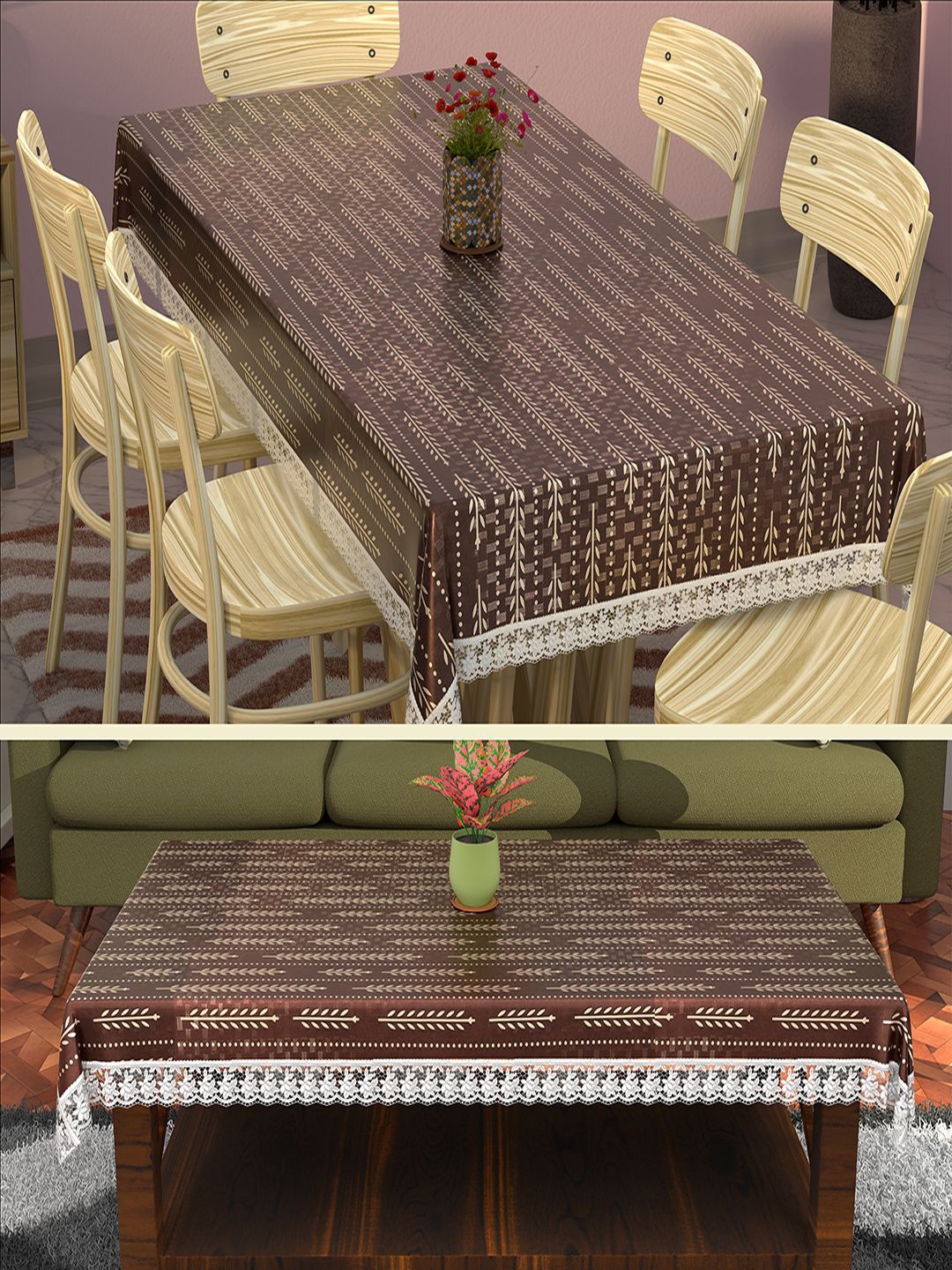 Kuber Industries Cream-Coloured & Brown 2 Pcs Floral Printed Cotton 6 Seater Table Cover
Kuber Industries Cream-Coloured & Brown 2 Pcs Floral Printed Cotton 6 Seater Table Cover