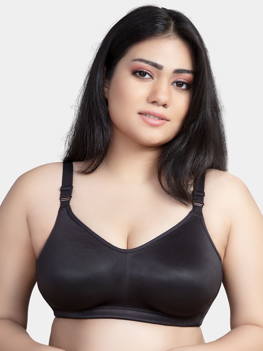 Trylo Riza Superfit Cotton Fabric Non-Padded Non-Wired Seamless T-Shirt Bra, Black
Trylo Riza Superfit Cotton Fabric Non-Padded Non-Wired Seamless T-Shirt Bra, Black