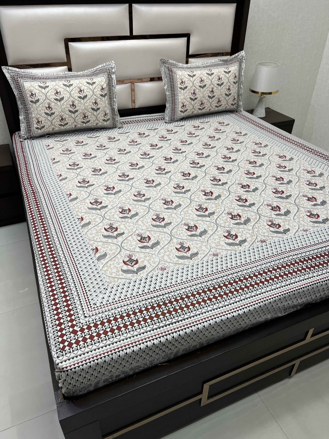 Pure Decor White Ethnic Motifs 220 TC Pure Cotton King Bedsheet With 2 Pillow Covers
Pure Decor White Ethnic Motifs 220 TC Pure Cotton King Bedsheet With 2 Pillow Covers
