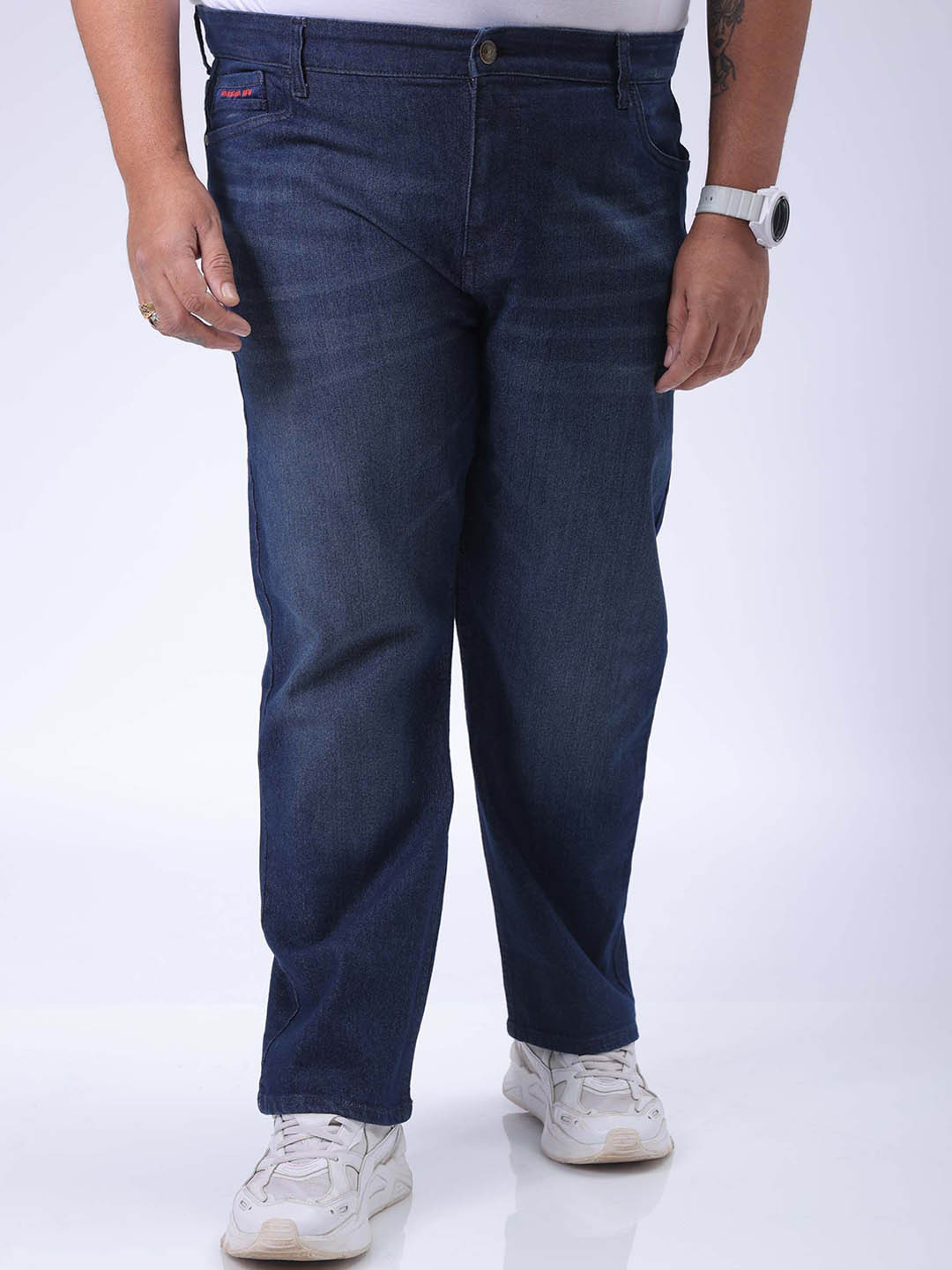 Hardsoda by The Indian Garage Co Men Straight Fit Light Fade Stretchable Jeans, Blue
Hardsoda by The Indian Garage Co Men Straight Fit Light Fade Stretchable Jeans, Blue