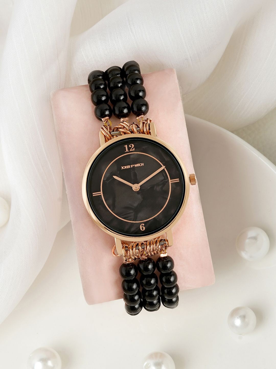 JOKER & WITCH Catherine Women Pearl Wrap Around Straps Analogue Watch AMWW816, Black
JOKER & WITCH Catherine Women Pearl Wrap Around Straps Analogue Watch AMWW816, Black
