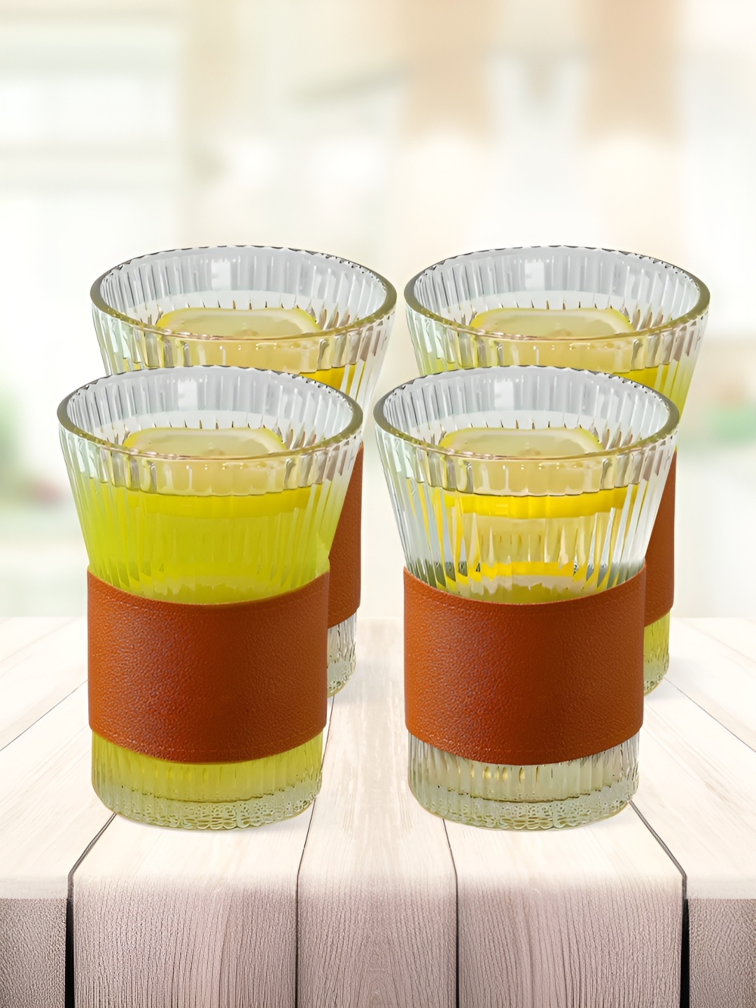The Better Home Transparent & Brown 4 Pieces Borosilicate Glass Tea Glass 280 ml Each
The Better Home Transparent & Brown 4 Pieces Borosilicate Glass Tea Glass 280 ml Each