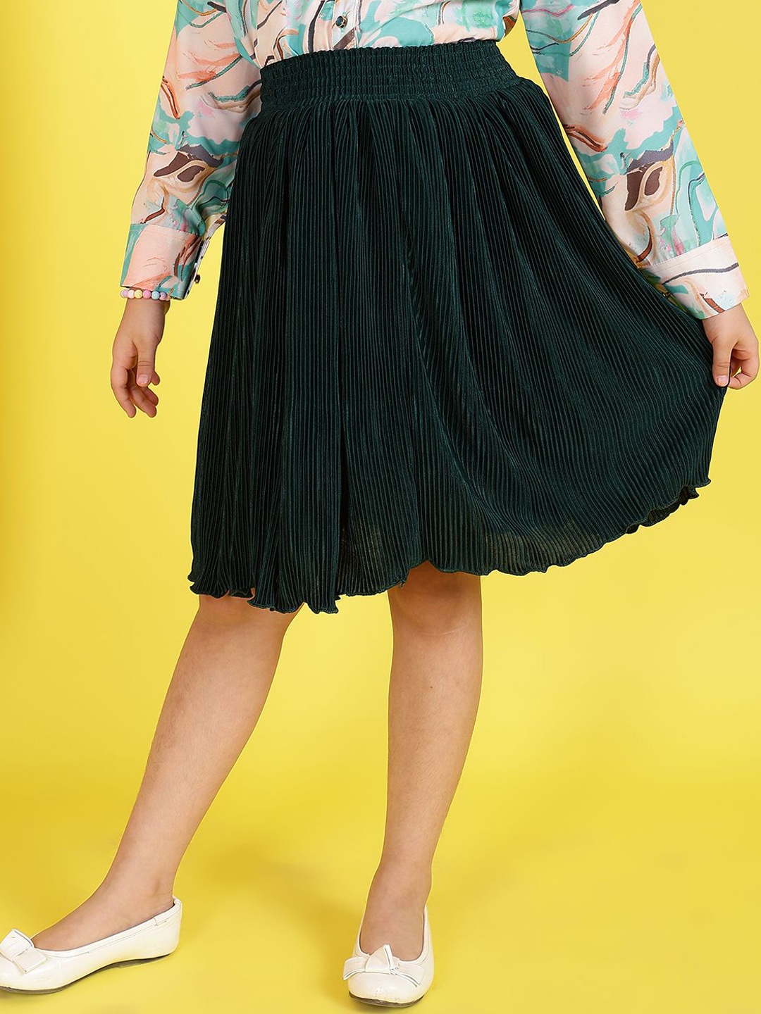 BAESD Girls Pleated A-Line Knee Length Skirts 108_Plain Plate Skirt Green_22-Bottle Green
BAESD Girls Pleated A-Line Knee Length Skirts 108_Plain Plate Skirt Green_22-Bottle Green