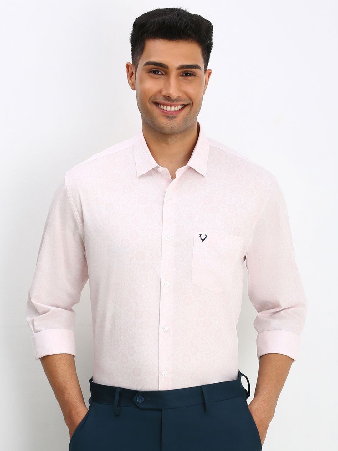 Allen Solly Men Spread Collar Floral Printed Cotton Slim Fit Formal Shirt, Pink
Allen Solly Men Spread Collar Floral Printed Cotton Slim Fit Formal Shirt, Pink