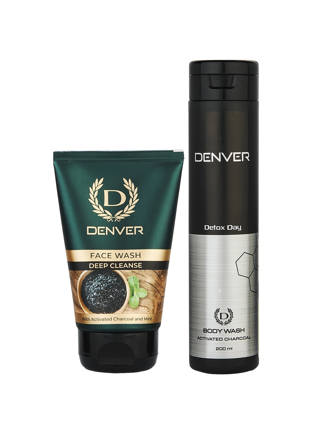 Denver Men Deep Cleanse Facewash 100g & Detox Day Activated Charcoal Body Wash 200 ml, Green
Denver Men Deep Cleanse Facewash 100g & Detox Day Activated Charcoal Body Wash 200 ml, Green