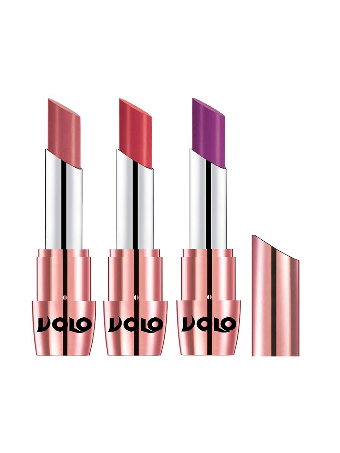 VOLO Set Of 3 Creme Matte Lipstick - 3.5 g Each - Peach 632 - Purple 633 - Light Peach 648
VOLO Set Of 3 Creme Matte Lipstick - 3.5 g Each - Peach 632 - Purple 633 - Light Peach 648