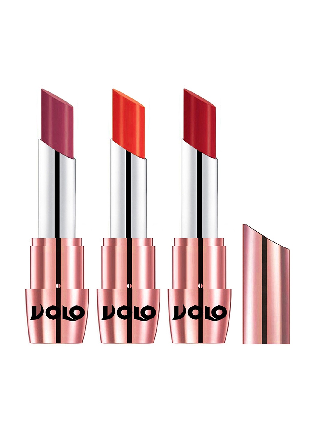 VOLO Set Of 3 Creme Matte Lipstick 3.5g Each -Tomato red 638-Rose Pink 640- Coral 639
VOLO Set Of 3 Creme Matte Lipstick 3.5g Each -Tomato red 638-Rose Pink 640- Coral 639