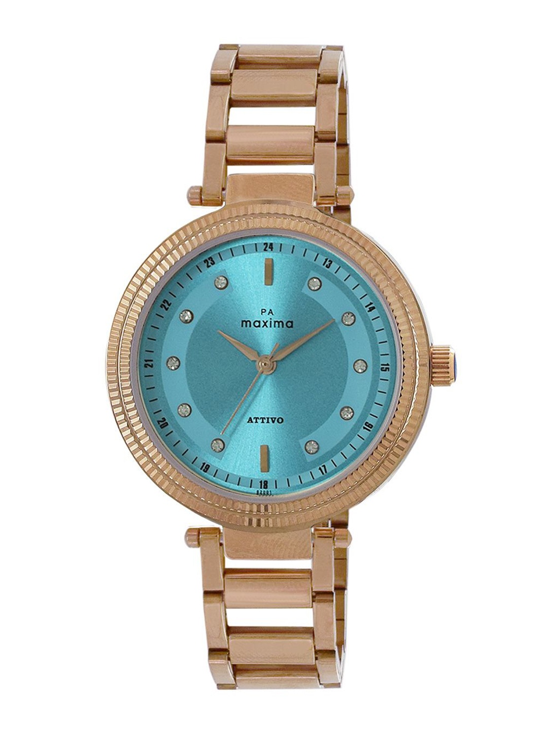 maxima Women Embellished Dial & Stainless Steel Straps Analogue Watch 62001CMLR, Blue
maxima Women Embellished Dial & Stainless Steel Straps Analogue Watch 62001CMLR, Blue