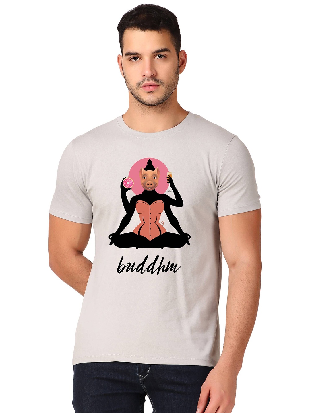 inner element Men Moisture Wicking Graphic Printed Round Neck Cotton T-shirt, Grey
inner element Men Moisture Wicking Graphic Printed Round Neck Cotton T-shirt, Grey
