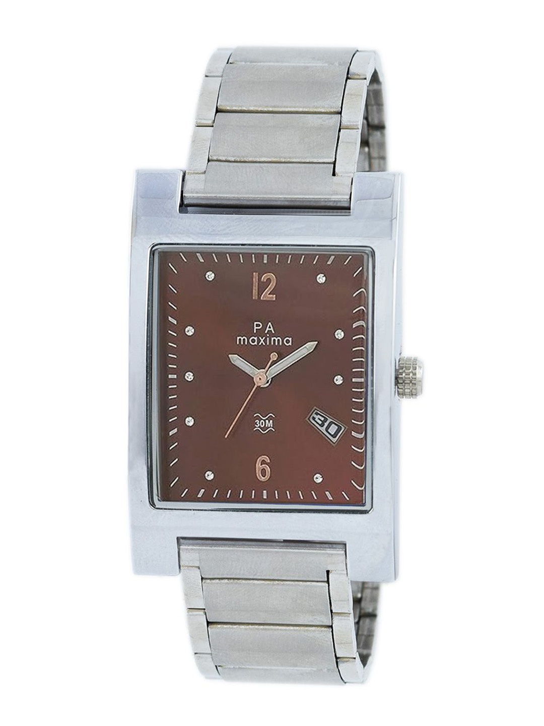 maxima Men Embellished Dial & Stainless Steel Straps Analogue Watch 27895CMGI, Brown
maxima Men Embellished Dial & Stainless Steel Straps Analogue Watch 27895CMGI, Brown