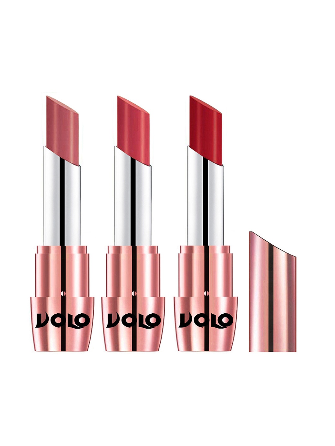 VOLO Set Of 3 Creme Matte Lipstick 3.5g Each - Tomato Red 632-Peach 633-Light Peach 640
VOLO Set Of 3 Creme Matte Lipstick 3.5g Each - Tomato Red 632-Peach 633-Light Peach 640