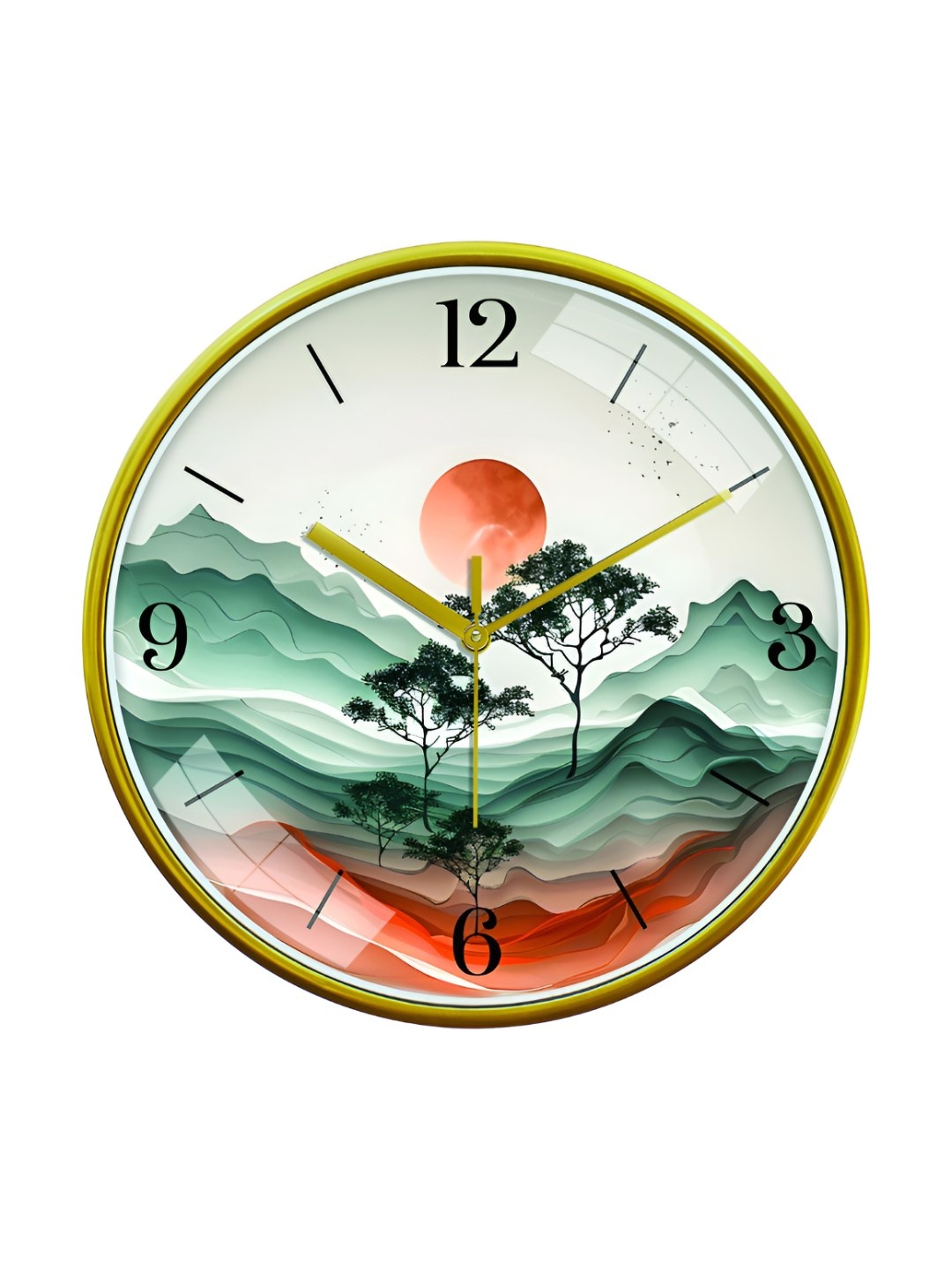 RANDOM Printed Round Shaped Sweep Silent Movement Contemporary Wall Clock, Green
RANDOM Printed Round Shaped Sweep Silent Movement Contemporary Wall Clock, Green