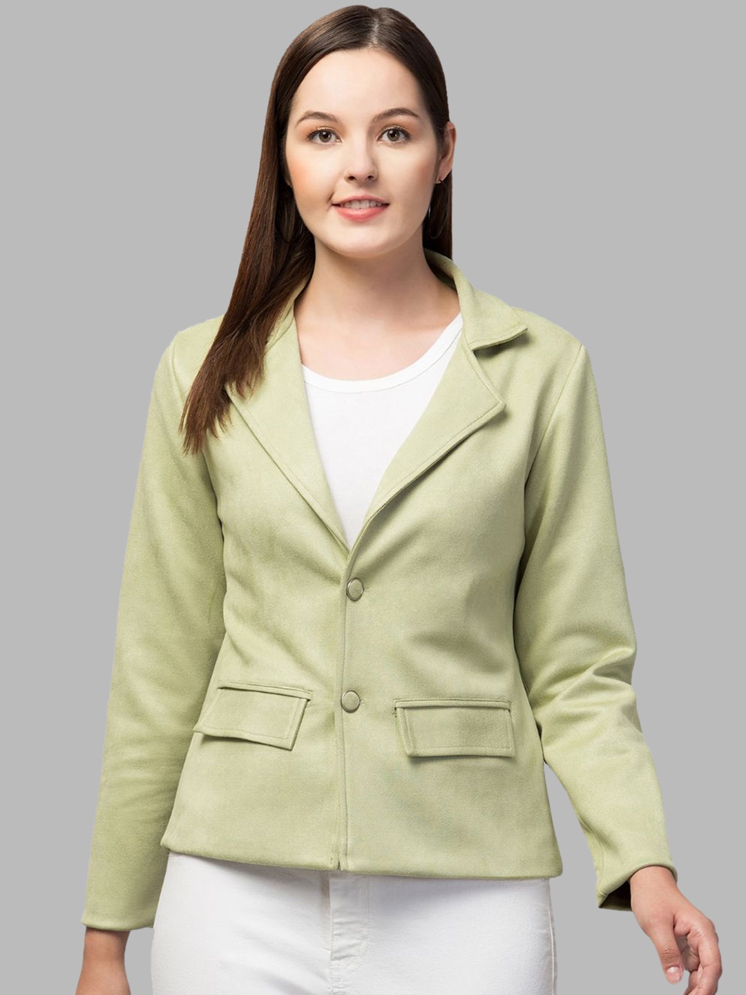 GalaxyTrendz Notched Lapel Collar Single Breasted Velvet Comfort-Fit Casual Blazer, Lime green
GalaxyTrendz Notched Lapel Collar Single Breasted Velvet Comfort-Fit Casual Blazer, Lime green