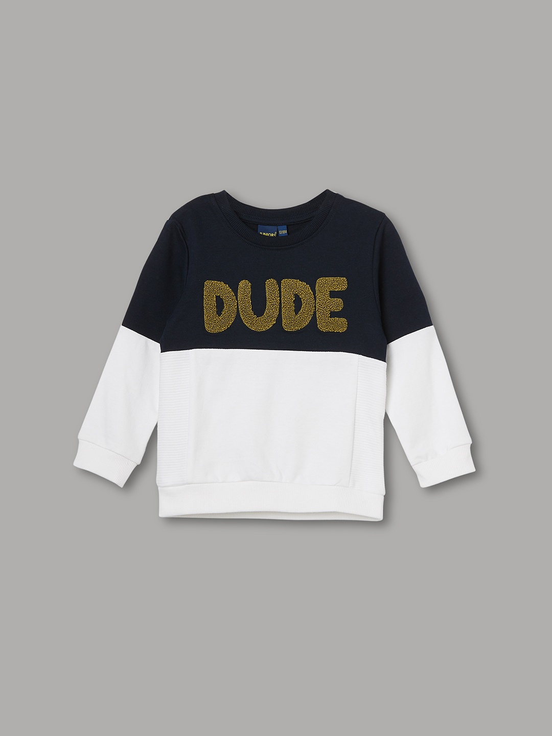 Juniors by Lifestyle Boys Colourblocked Hooded Pure Cotton Pullover Sweatshirt, White
Juniors by Lifestyle Boys Colourblocked Hooded Pure Cotton Pullover Sweatshirt, White