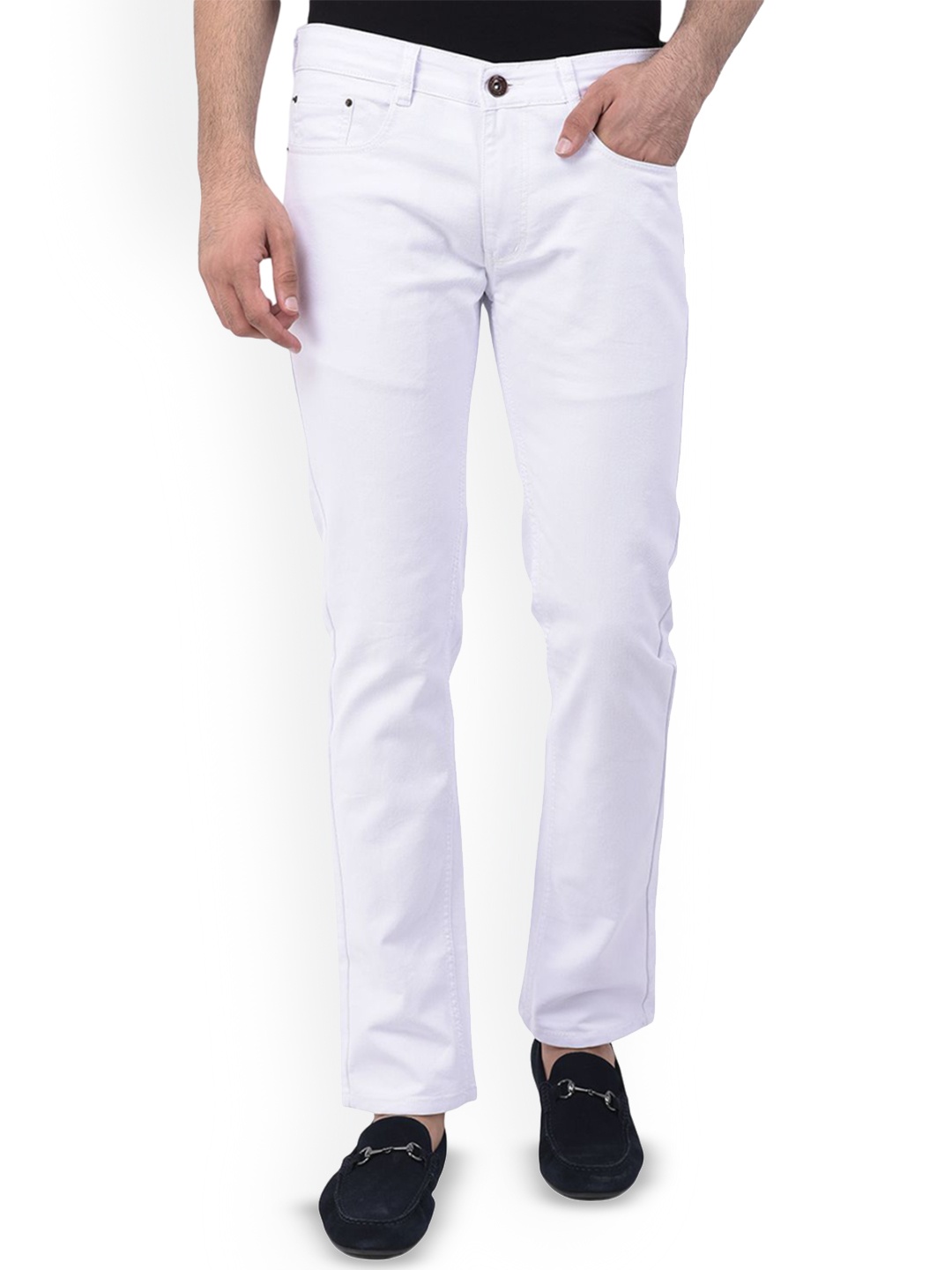 Ben Martin Men Solid Cotton Clean Look Comfort Slim Fit Stretchable Jeans, White
Ben Martin Men Solid Cotton Clean Look Comfort Slim Fit Stretchable Jeans, White