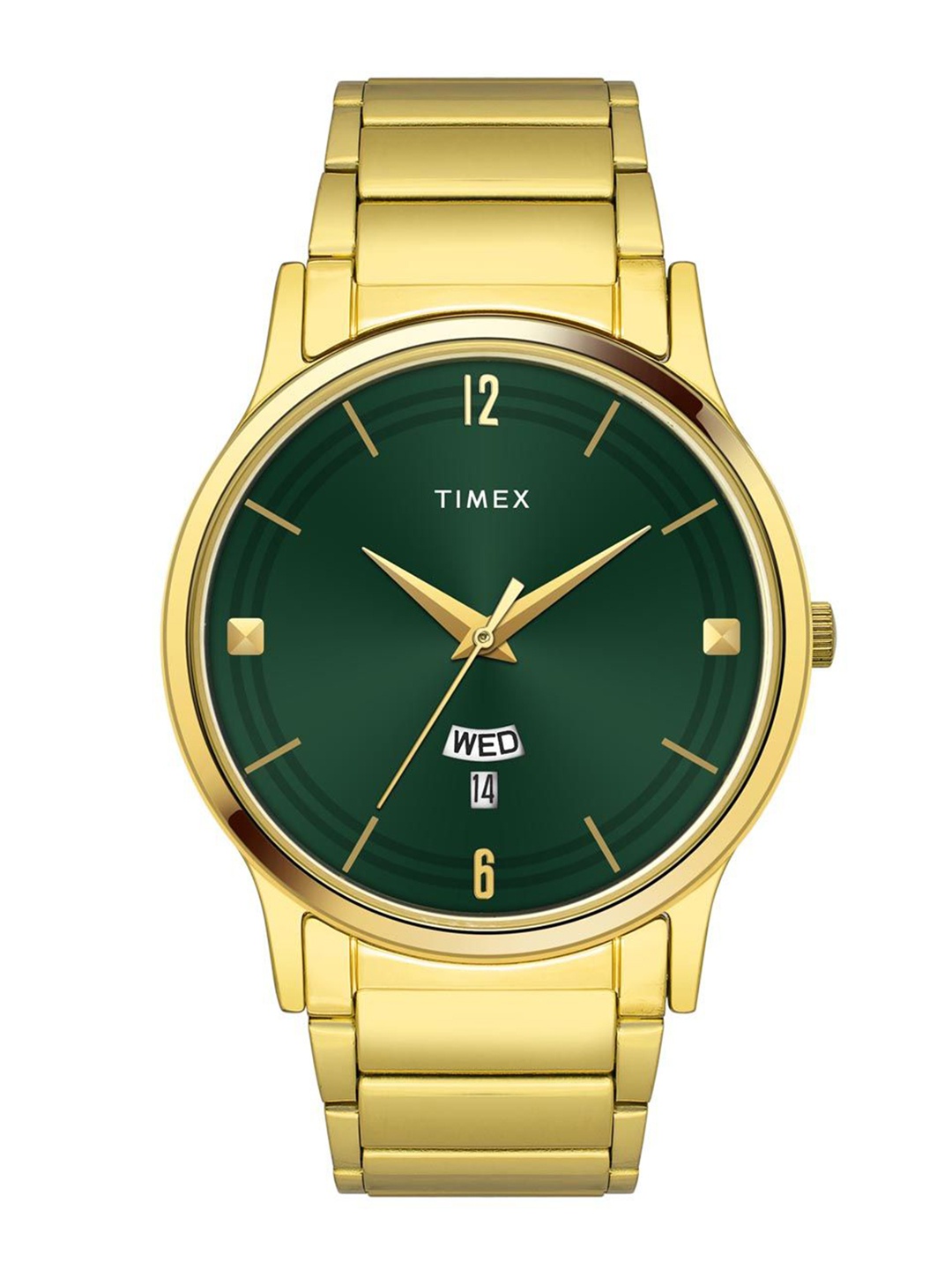 Timex Men Brass Dial & Bracelet Style Straps Reset Time Analogue Watch TW000R462, Green
Timex Men Brass Dial & Bracelet Style Straps Reset Time Analogue Watch TW000R462, Green