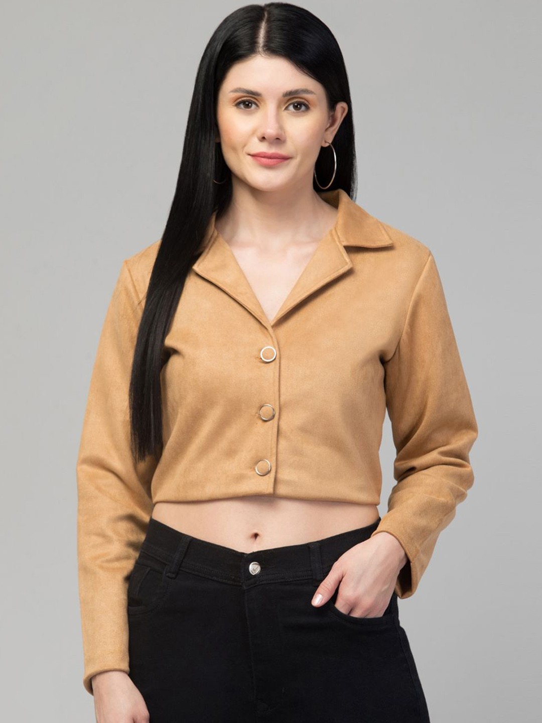 GalaxyTrendz Notched Lapel Collar Single Breasted Velvet Comfort-Fit Cropped Casual Blazer, Brown
GalaxyTrendz Notched Lapel Collar Single Breasted Velvet Comfort-Fit Cropped Casual Blazer, Brown
