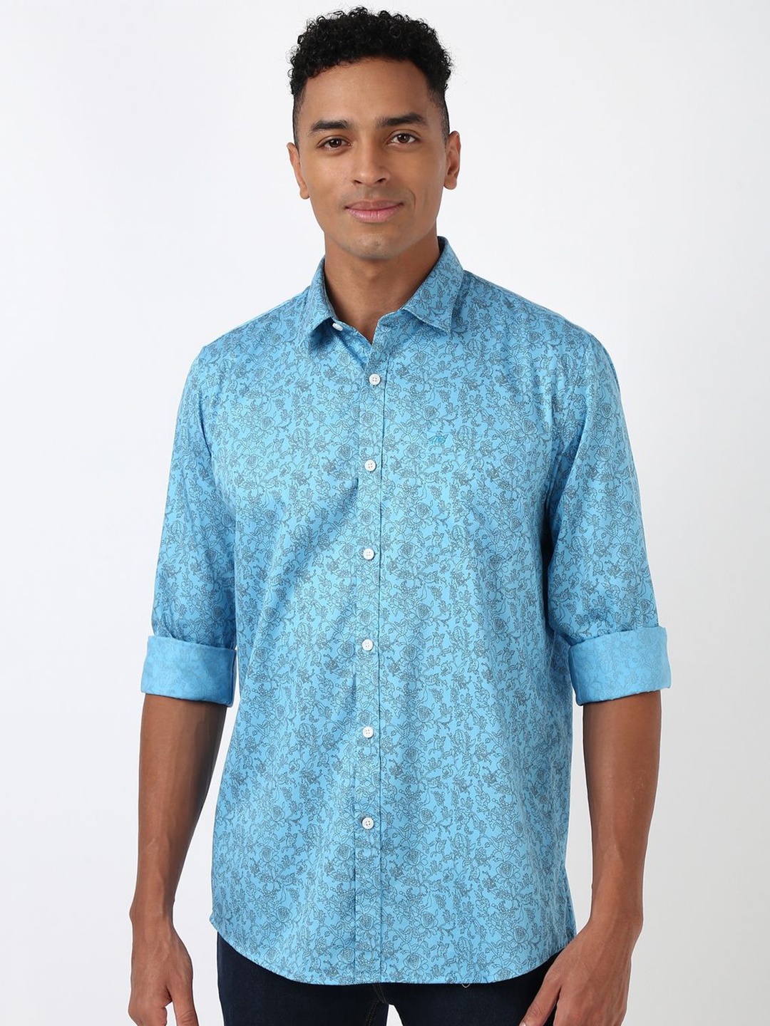 Peter England Casuals Men Spread Collar Floral Printed Cotton Slim Fit Casual Shirt, Blue
Peter England Casuals Men Spread Collar Floral Printed Cotton Slim Fit Casual Shirt, Blue