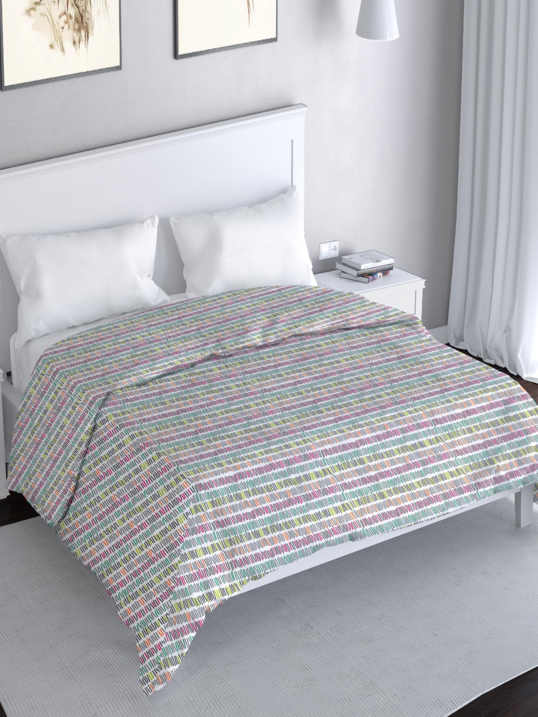 MAYFAIR HOMES LONDON Pink & White Striped Pure Cotton AC Room 150 GSM Double Bed Comforter
MAYFAIR HOMES LONDON Pink & White Striped Pure Cotton AC Room 150 GSM Double Bed Comforter