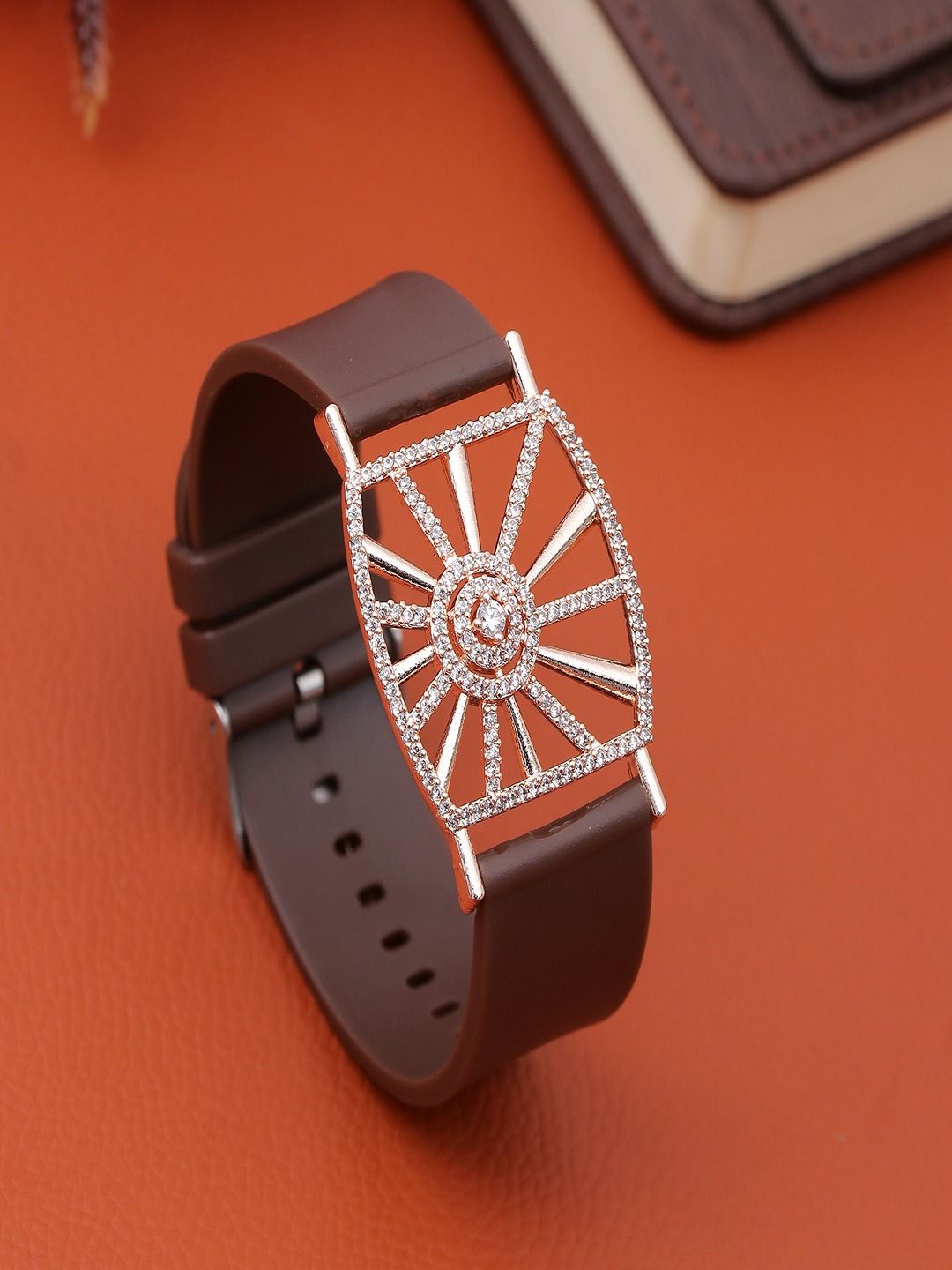 UNIVERSITY TRENDZ Rose Gold Plated Leather American Diamond Wraparound Bracelet
UNIVERSITY TRENDZ Rose Gold Plated Leather American Diamond Wraparound Bracelet