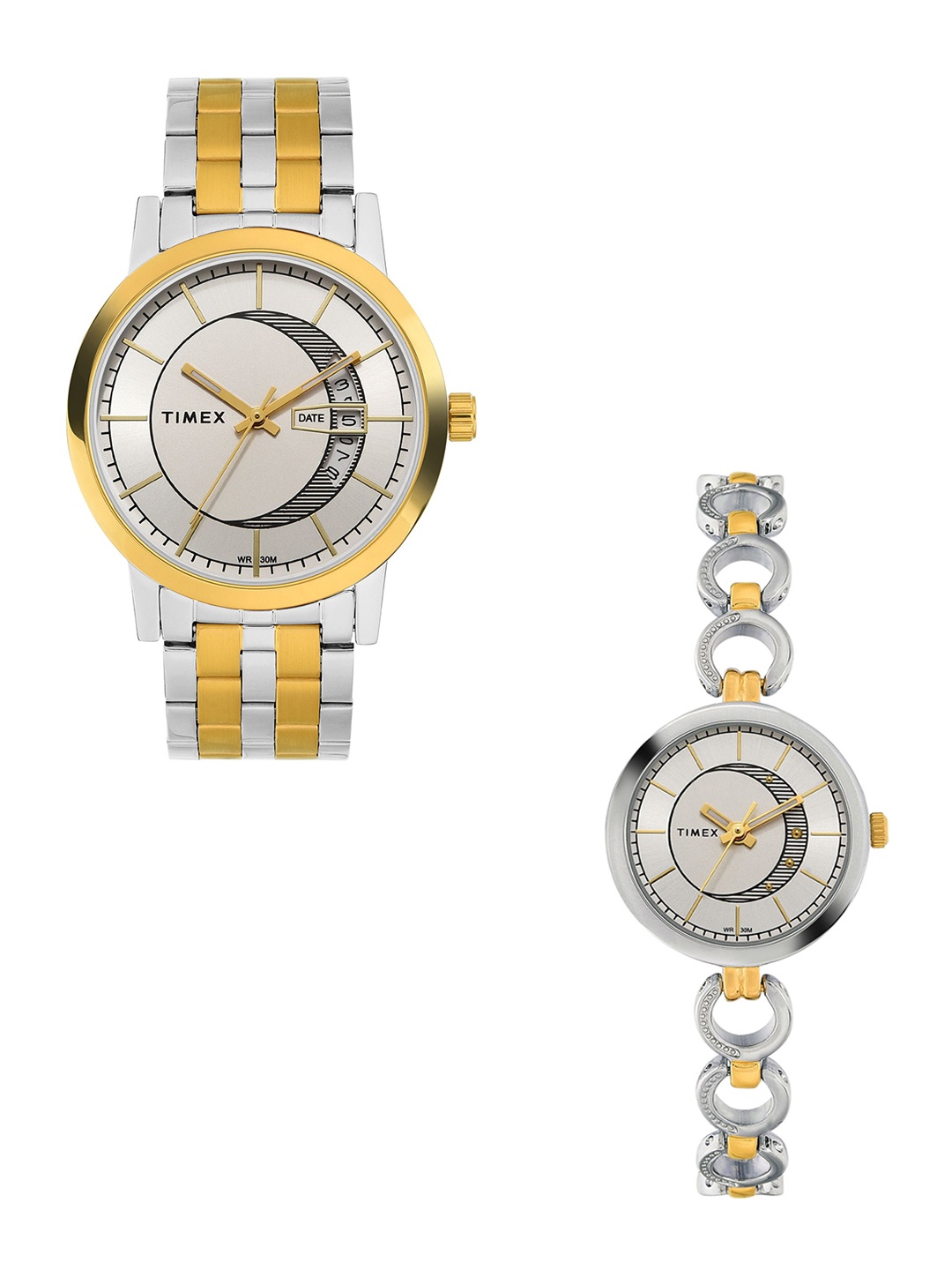 Timex Unisex Brass Dial & Stainless Steel Bracelet Style Straps Analogue Watch TW00ZR317, Silver
Timex Unisex Brass Dial & Stainless Steel Bracelet Style Straps Analogue Watch TW00ZR317, Silver