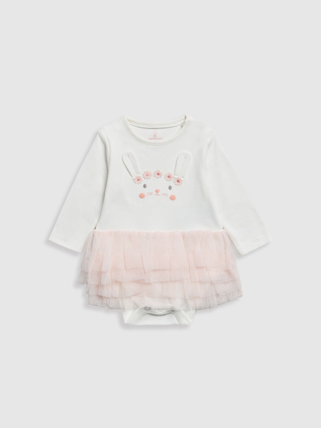 mothercare Girls My First Classic Bunny Pure Cotton Embroidered Long Sleeves Tutu Bodysuit, White
mothercare Girls My First Classic Bunny Pure Cotton Embroidered Long Sleeves Tutu Bodysuit, White