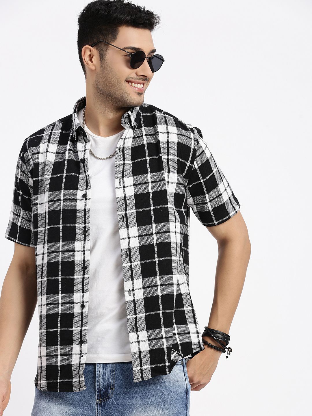 SHOWOFF Men Comfort Spread Collar Tartan Checked Cotton Slim Fit Casual Shirt, Black
SHOWOFF Men Comfort Spread Collar Tartan Checked Cotton Slim Fit Casual Shirt, Black