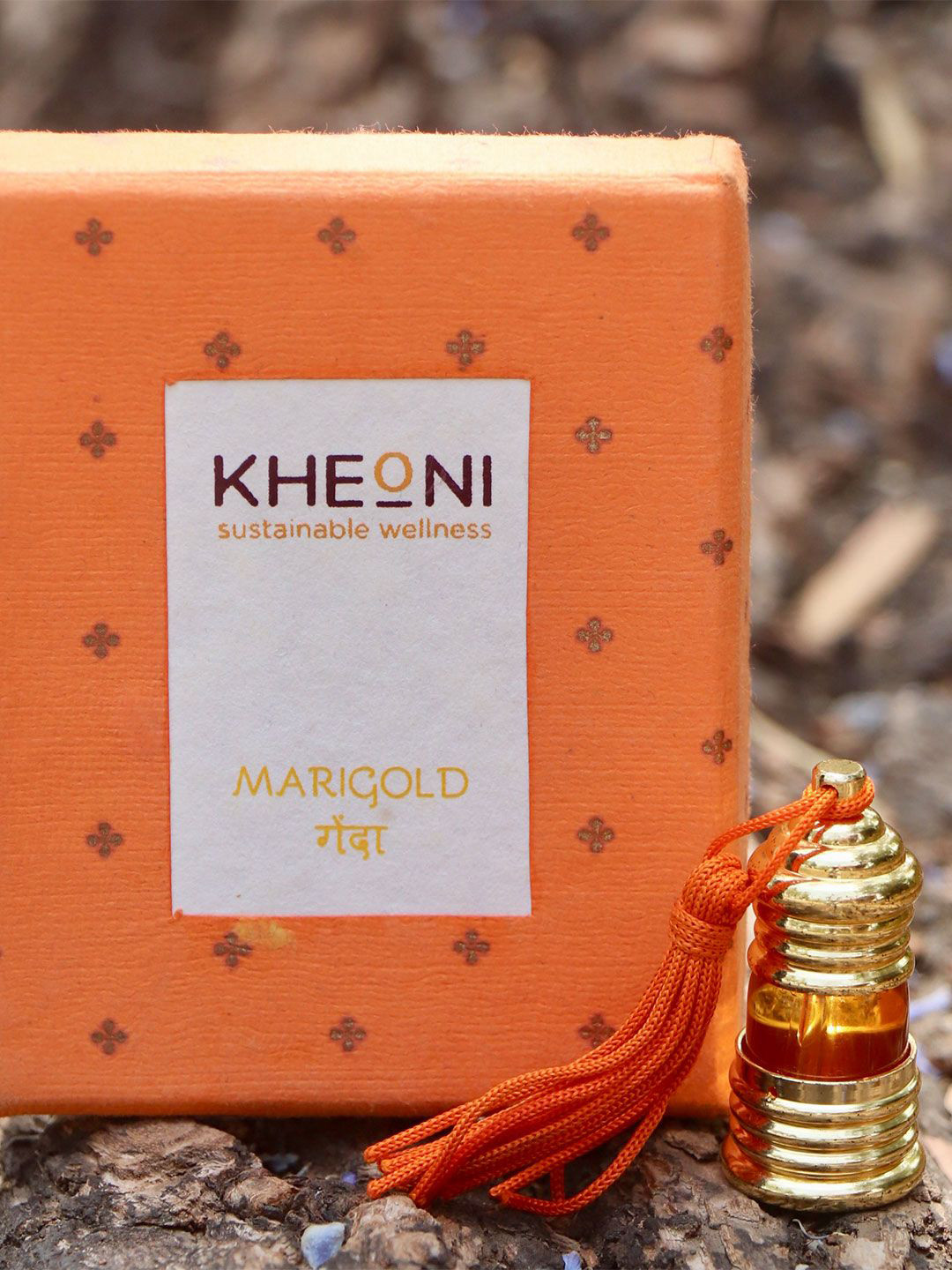 Kheoni Marigold Attar -3 ml, Orange 
Kheoni Marigold Attar -3 ml, Orange