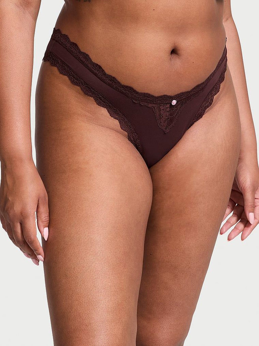 Victoria's Secret Women Dream Angels Low Rise Lace-Trim Thong Briefs 1125066175Q6, Brown
Victoria's Secret Women Dream Angels Low Rise Lace-Trim Thong Briefs 1125066175Q6, Brown