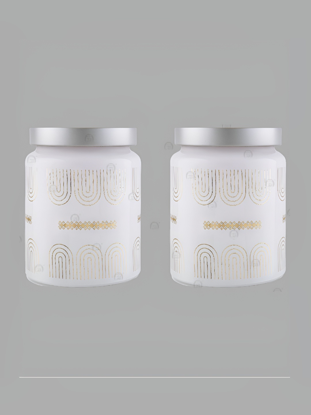 CROCO JAR White & Silver Toned 2 Pieces Printed Glass Dishwasher Safe Container 770ml
CROCO JAR White & Silver Toned 2 Pieces Printed Glass Dishwasher Safe Container 770ml