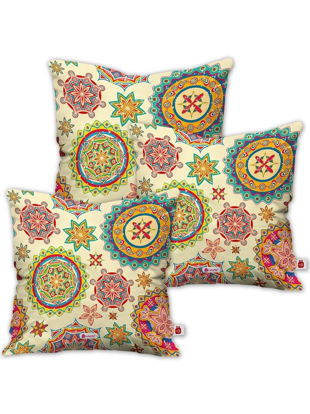 Indigifts Cream-Coloured 3 Pieces Ethnic Motifs Printed Square Shaped Cushion Covers
Indigifts Cream-Coloured 3 Pieces Ethnic Motifs Printed Square Shaped Cushion Covers