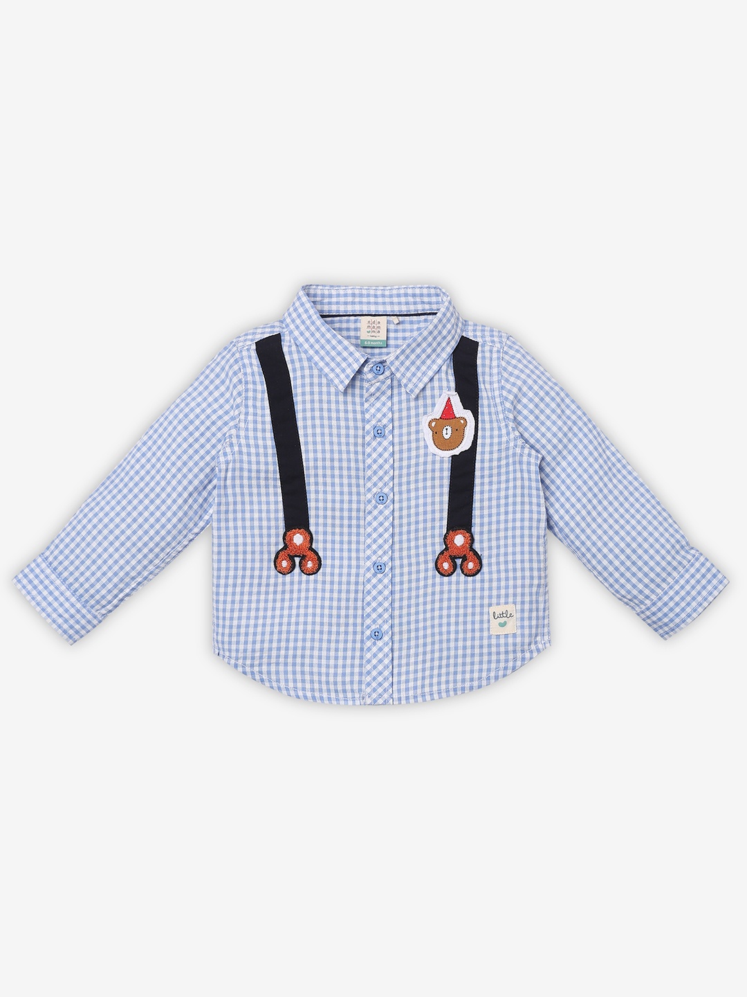 Ed-a-Mamma Baby Boys Premium Spread Collar Micro Checked Cotton Relaxed Fit Casual Shirt, Blue
Ed-a-Mamma Baby Boys Premium Spread Collar Micro Checked Cotton Relaxed Fit Casual Shirt, Blue