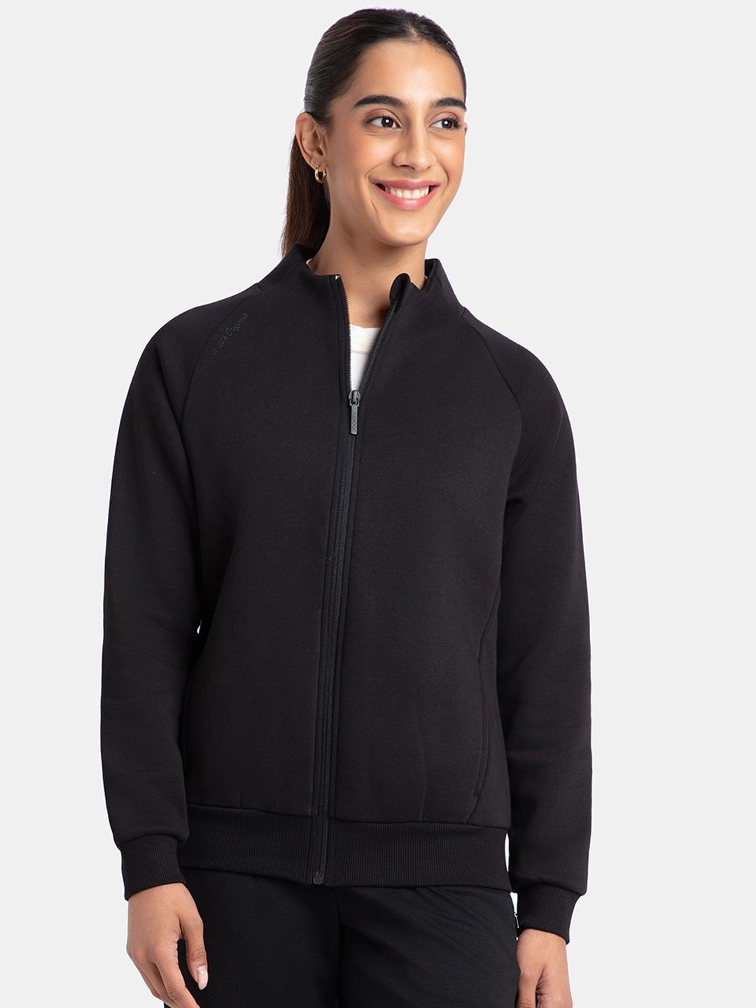 Jockey Super Combed Cotton Relaxed Fit Full Zip High Neck Jacket with Front Pockets -U108, Black
Jockey Super Combed Cotton Relaxed Fit Full Zip High Neck Jacket with Front Pockets -U108, Black