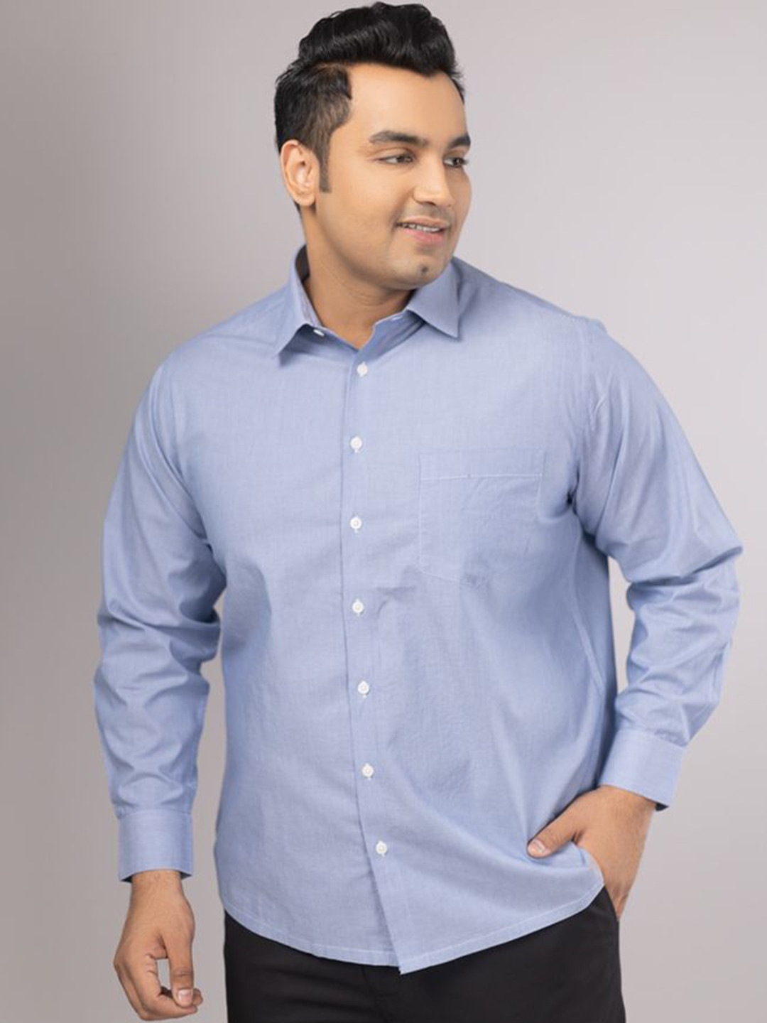 Sizeupp Men Comfort Fit Spread Collar Vertical Striped Cotton Plus Size Formal Shirt, Blue
Sizeupp Men Comfort Fit Spread Collar Vertical Striped Cotton Plus Size Formal Shirt, Blue