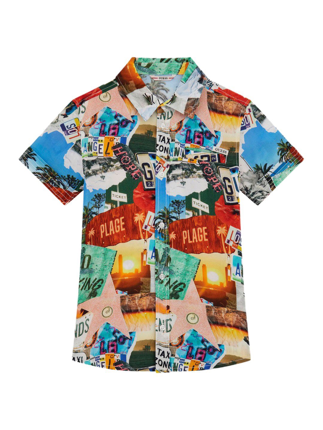 GUESS kids Boys Comfort Cutaway Collar Conversational Colourblocked Casual Shirt, Red
GUESS kids Boys Comfort Cutaway Collar Conversational Colourblocked Casual Shirt, Red