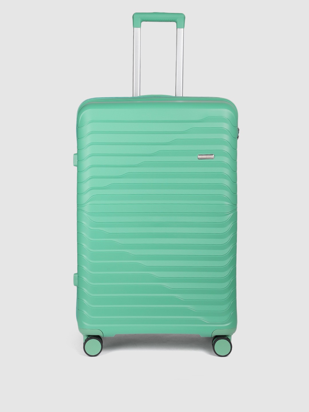 Teakwood Leathers Breeze Textured 360-Degree Rotation Hard Large-Sized Trolley Bag 96L, Green
Teakwood Leathers Breeze Textured 360-Degree Rotation Hard Large-Sized Trolley Bag 96L, Green
