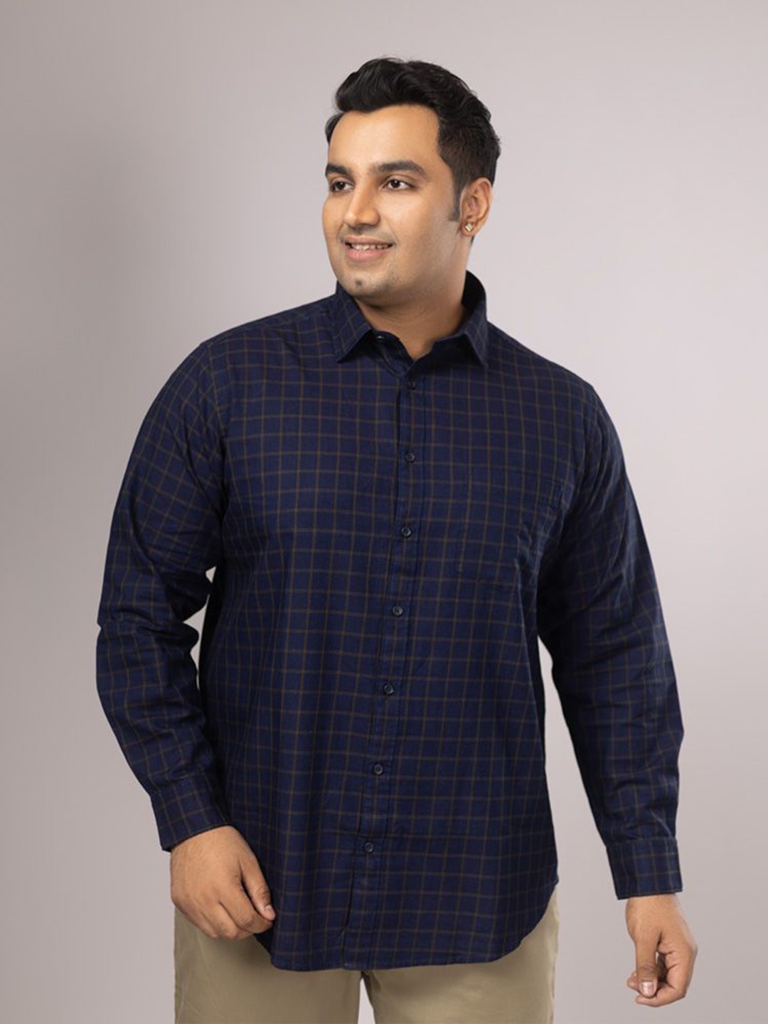 Sizeupp Men Comfort Fit Spread Collar Tartan Checked Cotton Plus Size Casual Shirt, Blue
Sizeupp Men Comfort Fit Spread Collar Tartan Checked Cotton Plus Size Casual Shirt, Blue