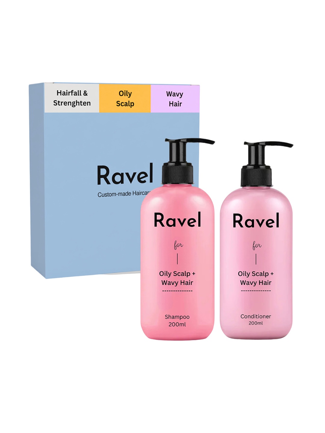 Ravel Hairfall Control Shampoo & Conditioner Combo for Oily Scalp & Wavy Hair - 200ml each, Pink
Ravel Hairfall Control Shampoo & Conditioner Combo for Oily Scalp & Wavy Hair - 200ml each, Pink