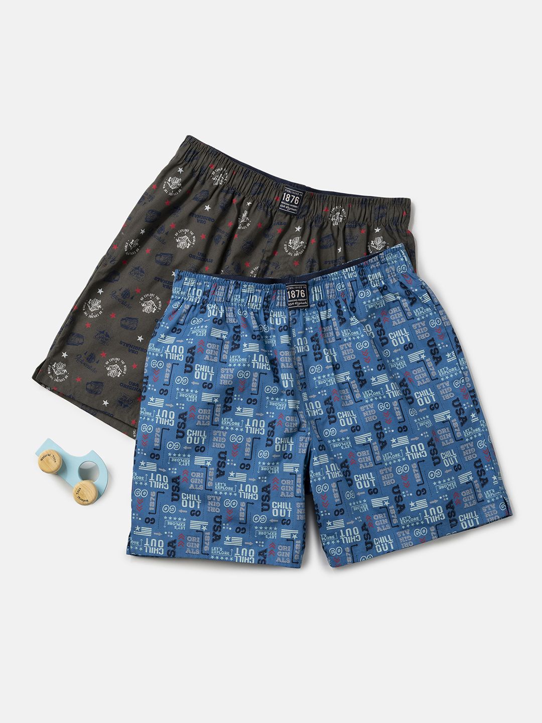 Jockey Boy Pack of 2 Super Combed Mercerized Cotton Printed Boxer Shorts-UB08, Olive
Jockey Boy Pack of 2 Super Combed Mercerized Cotton Printed Boxer Shorts-UB08, Olive